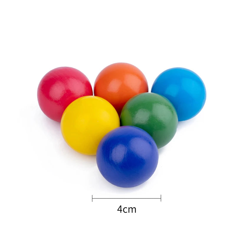 Baby Monterssori Educational Toy Wooden Rainbow Block Stacking Building Blocks Baby Open Thinking Toy Gifts for Childern