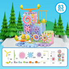 Hot 83-263 PCS Electric Gears 3D Puzzle Model Building Kits Plastic Brick Blocks Educational Toys for Kids Children Xmas Gifts