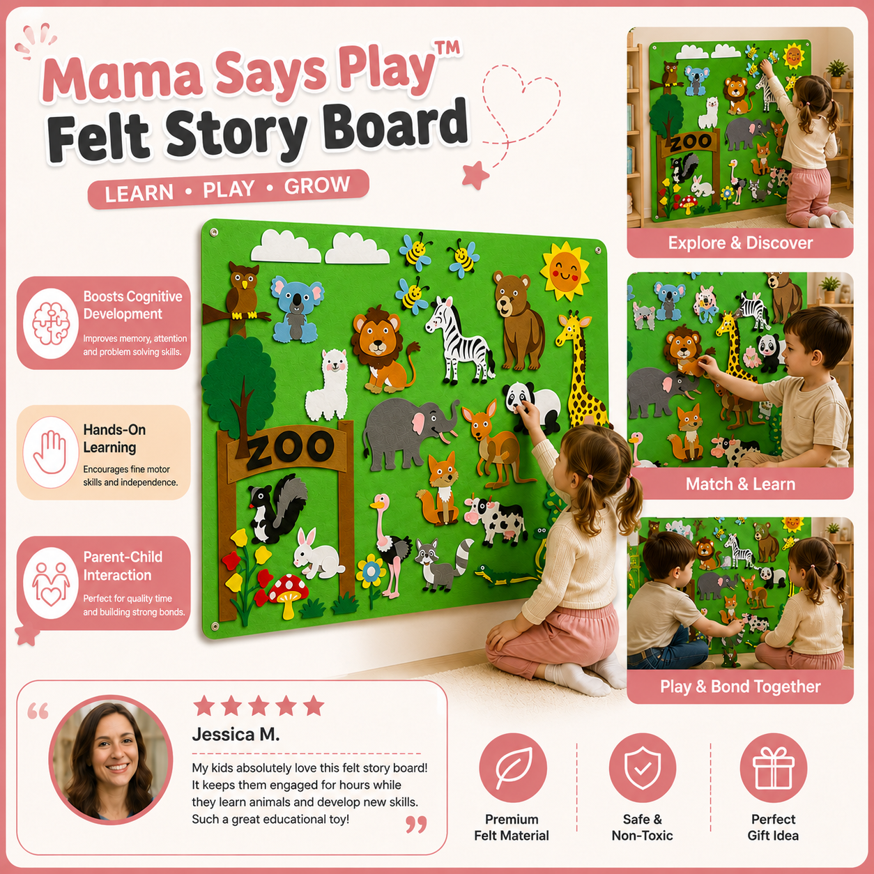 Mama Says Play™ Felt Story Board