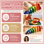 Mama Says Play™ Montessori Rainbow Stacker