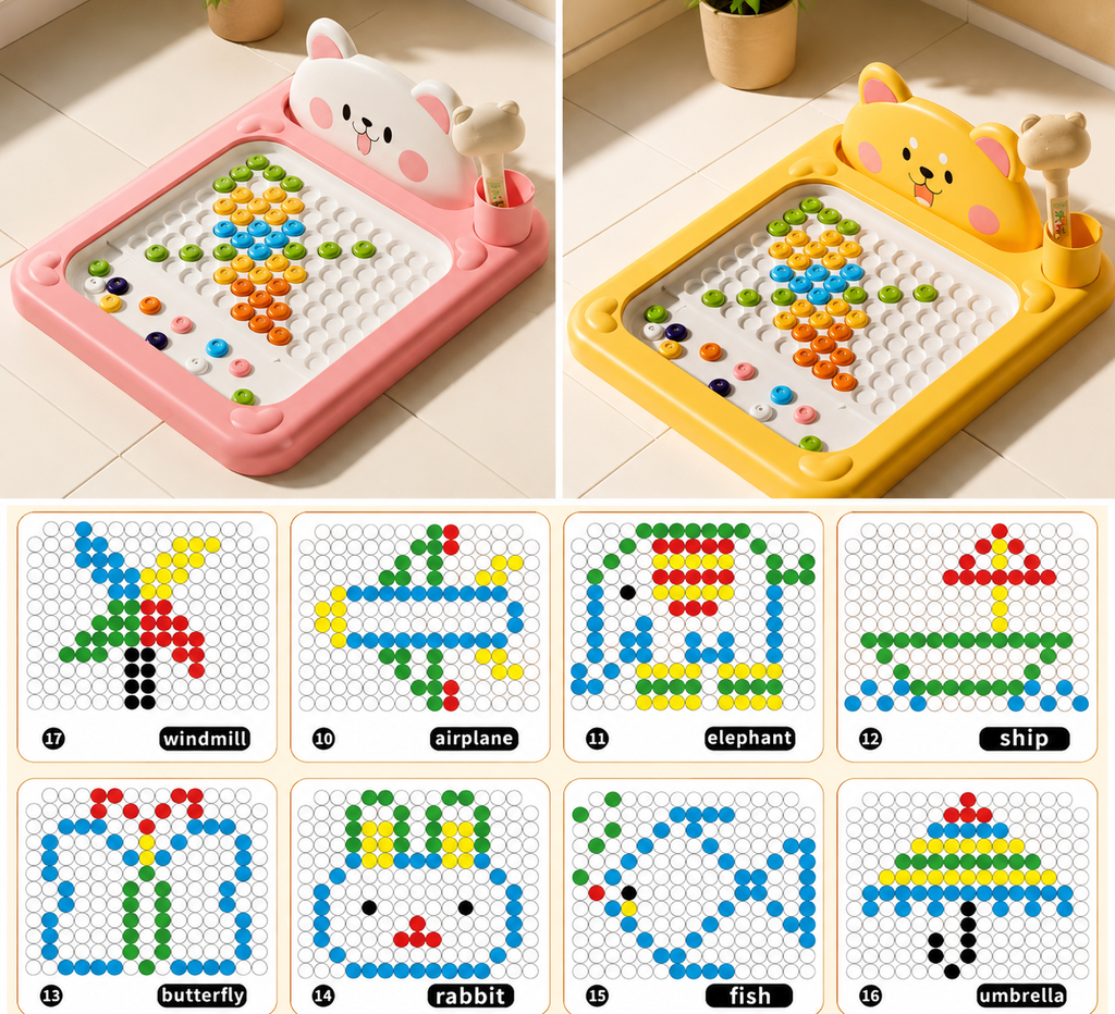 Magnetic Color & Shape Maze Board Toy
