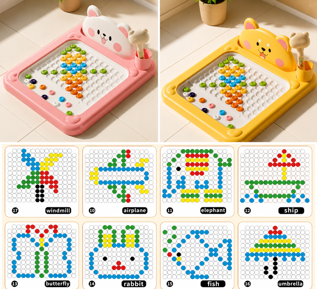 Magnetic Color & Shape Maze Board Toy