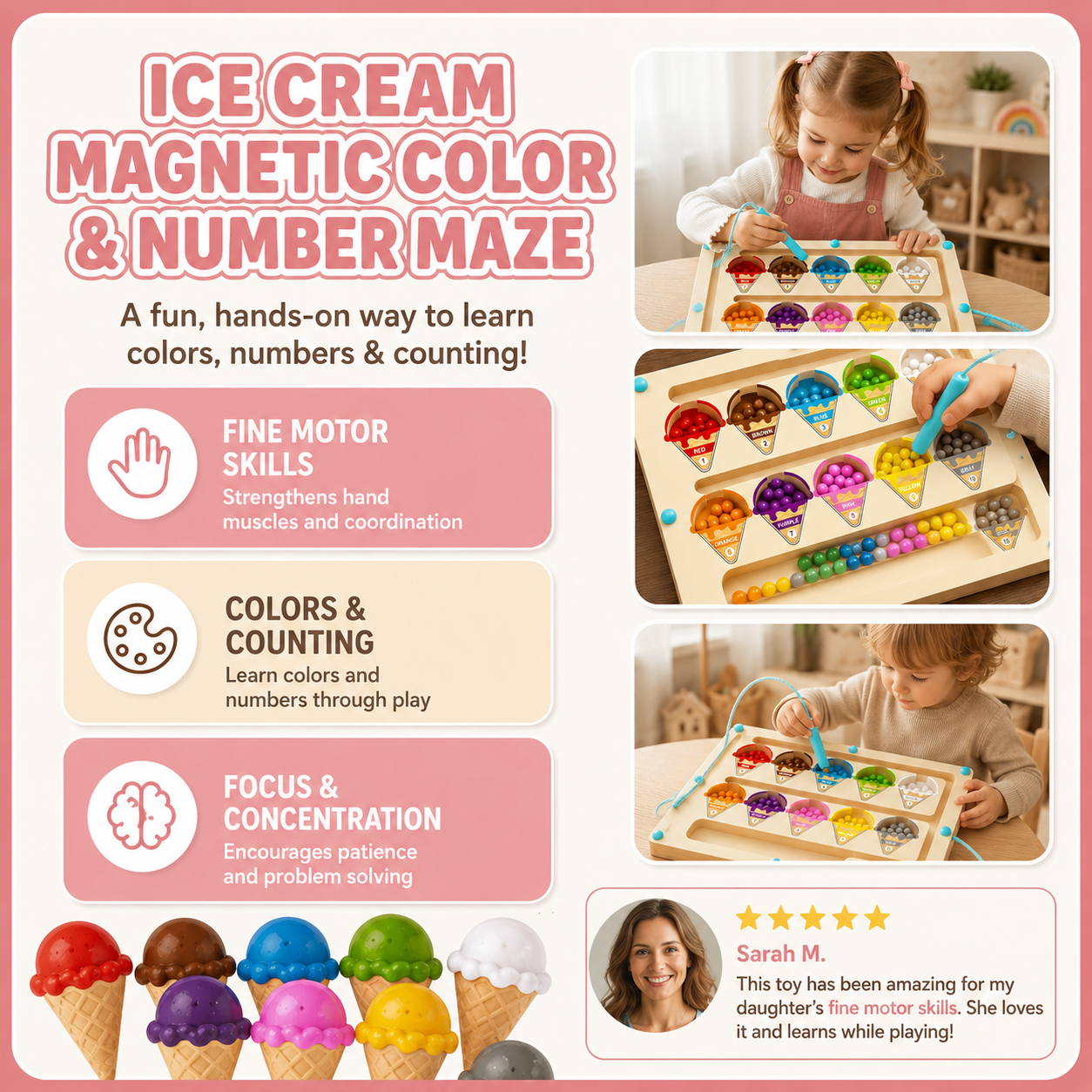 Magnetic Learning Maze