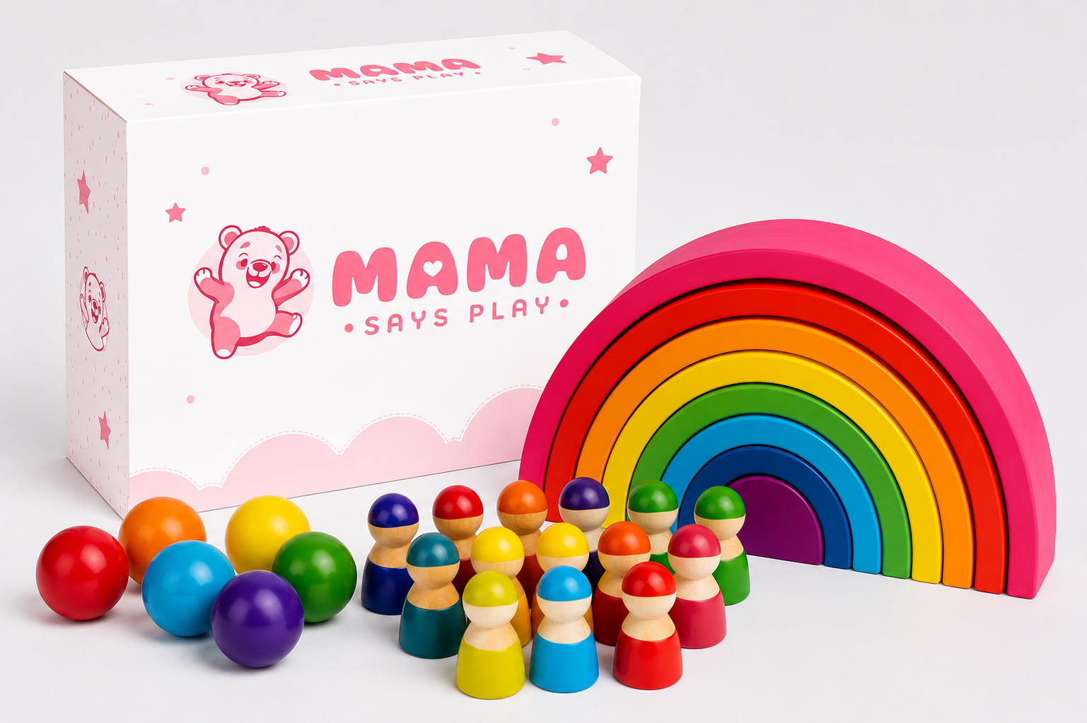 Mama Says Play™ Rainbow Stacker Pack