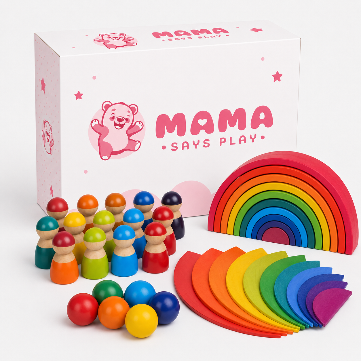 Mama Says Play™ Rainbow Stacker Pack
