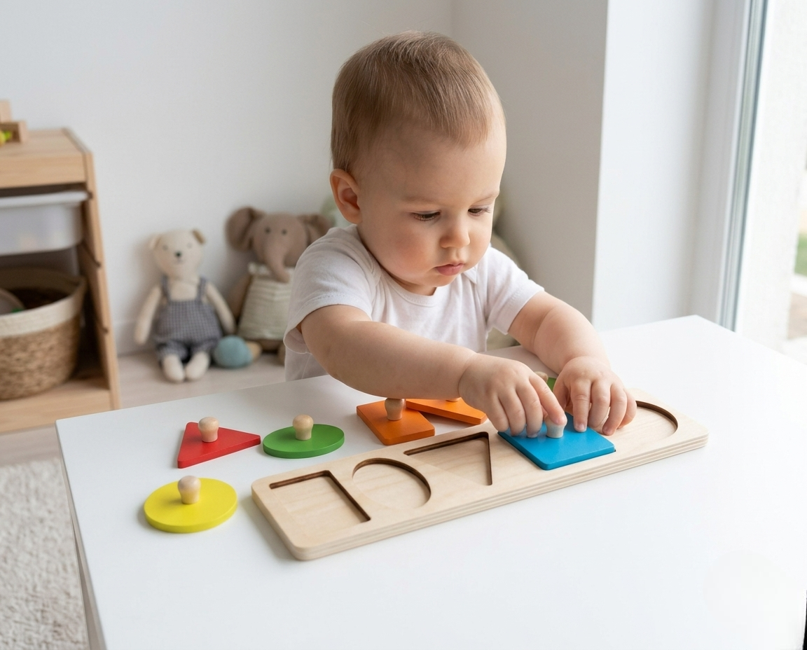 Geometric Shape & Color Peg Board
