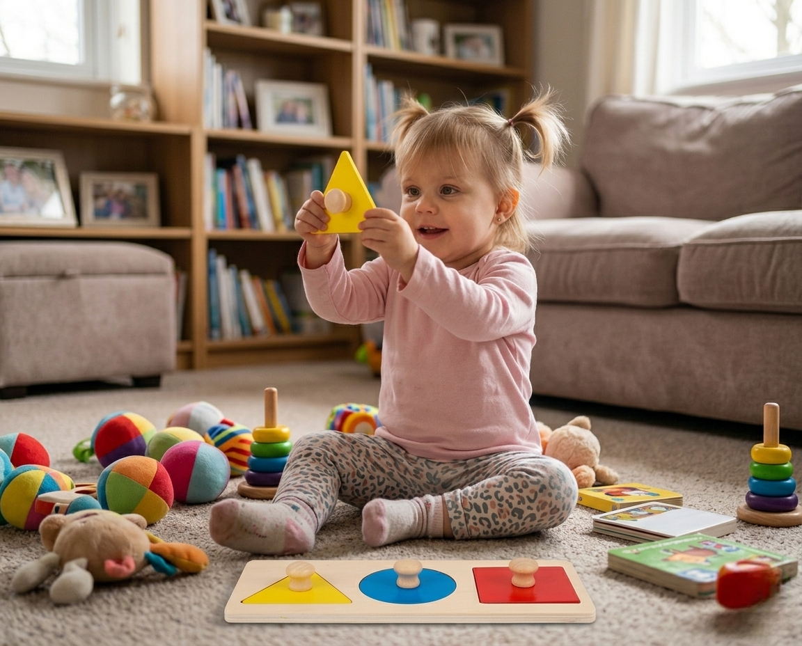 Geometric Shape & Color Peg Board