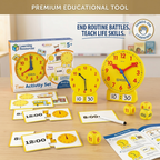 Children Montessori Clock Educational Toy