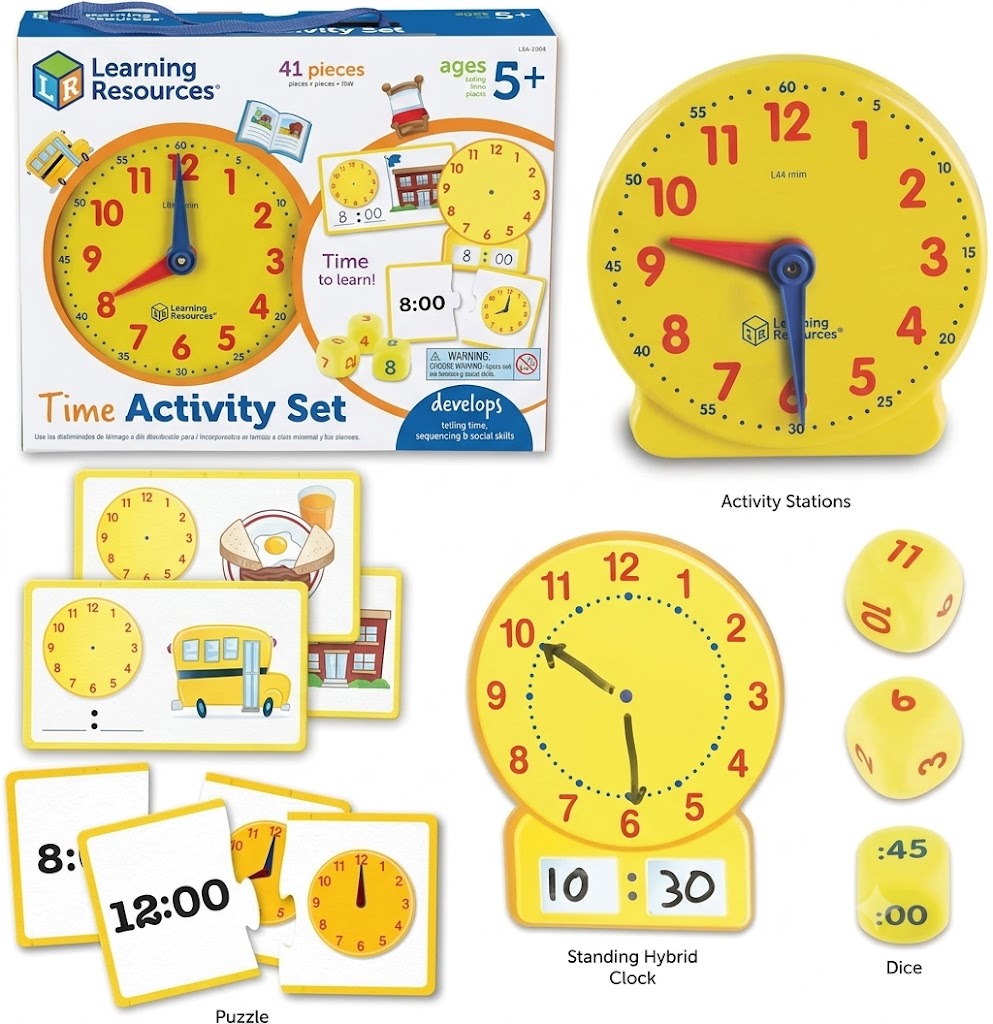 Children Montessori Clock Educational Toy