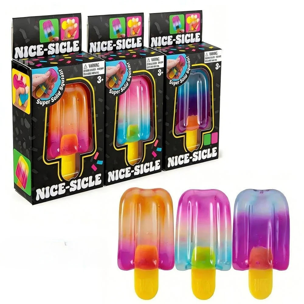 NEW 2026 NeeDoh Nice-Sicle Popsicle Sensory Squeeze Toy Super Stress ice lolly Relief for Kids Adults Summer Easfestival gifts