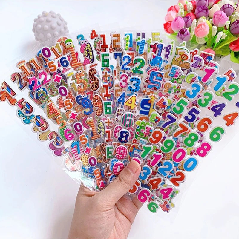 12PCS Mamasaysplay Numbers Stickers