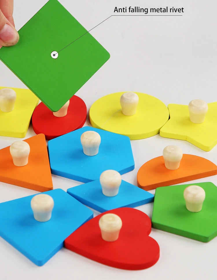 Wooden Montessori Geometric Puzzle