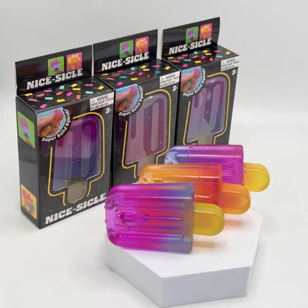 NEW 2026 NeeDoh Nice-Sicle Popsicle Sensory Squeeze Toy Super Stress ice lolly Relief for Kids Adults Summer Easfestival gifts