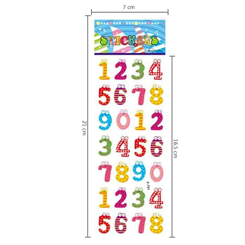 12PCS Mamasaysplay Numbers Stickers