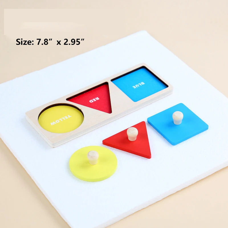 Wooden Montessori Geometric Puzzle
