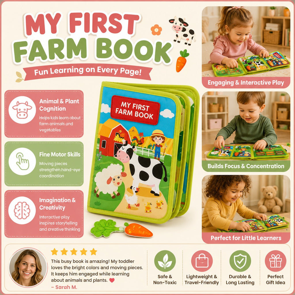 MamaSaysPlay™ Montessori Farm Busy Book