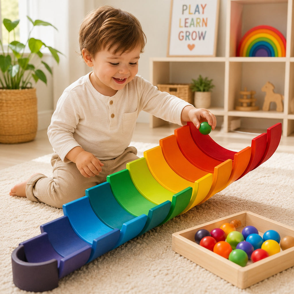 Mama Says Play™ Montessori Rainbow Stacker