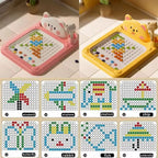 1Pcs New Cartoon Magnetic Pen Drawing Board Reusable Pen Control Fun Educational Finger Exercise Training Painting Toy