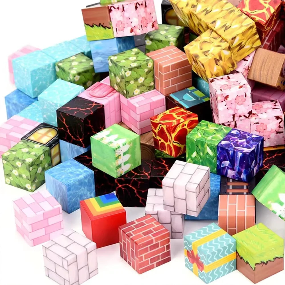 297Pieces Kids Magnetic Building Plastic Stacking Coloring Creative Shape Educational Construction Stands Toy Blocks