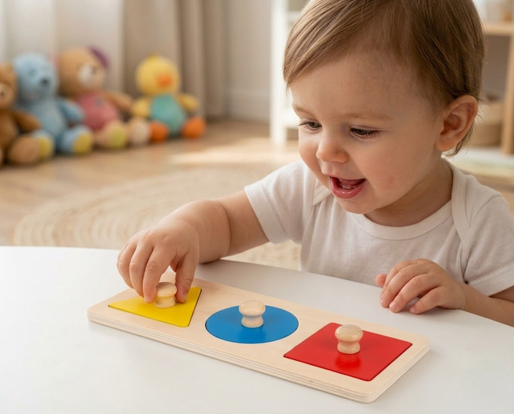 Geometric Shape & Color Peg Board