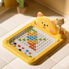 1Pcs New Cartoon Magnetic Pen Drawing Board Reusable Pen Control Fun Educational Finger Exercise Training Painting Toy